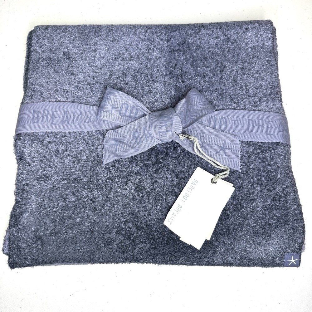 Barefoot Dreams CozyChic Lite Confetti Deep Sea Blue/Indigo Scarf OS